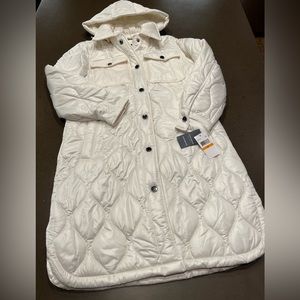 NWOT Lucky Brand Diamond Quilted Long Puffer Coat